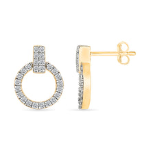 Overawe Lab Grown  Gold &  Diamond Earrings