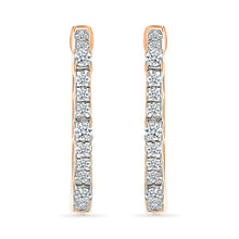 Radiant Modernity Diamond Hoops Earrings