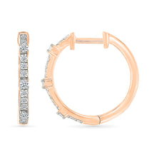 Radiant Modernity Diamond Hoops Earrings