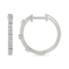 Radiant Modernity Diamond Hoops Earrings