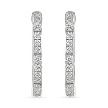 Radiant Modernity Diamond Hoops Earrings