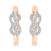 Diamond Infinity Hoop Earrings
