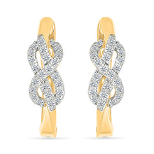 Diamond Infinity Hoop Earrings