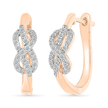 Diamond Infinity Hoop Earrings