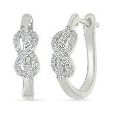 Diamond Infinity Hoop Earrings