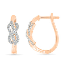 Diamond Infinity Hoop Earrings