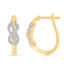 Diamond Infinity Hoop Earrings