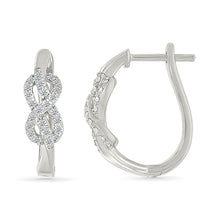 Diamond Infinity Hoop Earrings
