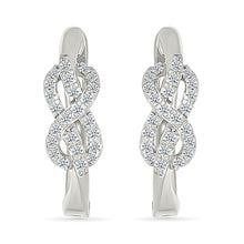 Diamond Infinity Hoop Earrings