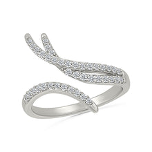 Twisted Halo Diamond Ring 