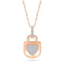 The Lock Heart Gold & Diamond Pendant