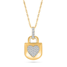 The Lock Heart Gold & Diamond Pendant