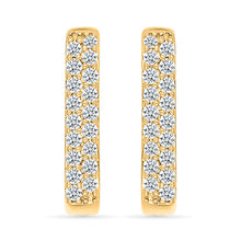 Modern Sparkle Hoops Earrings