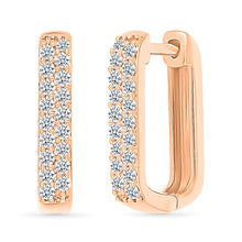 Modern Sparkle Hoops Earrings