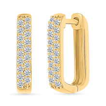 Modern Sparkle Hoops Earrings