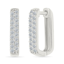 Modern Sparkle Hoops Earrings