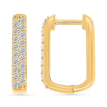 Modern Sparkle Hoops Earrings