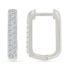 Modern Sparkle Hoops Earrings