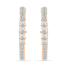Twinkle Diamond Hoop Earrings
