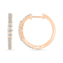 Twinkle Diamond Hoop Earrings