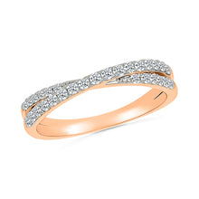 Intersecting Woven Diamond Ring