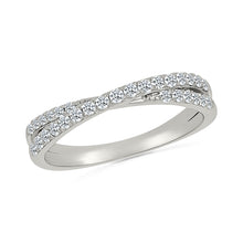 Intersecting Woven Diamond Ring