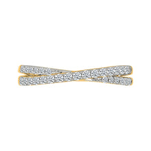 Intersecting Woven Diamond Ring