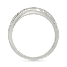 Intersecting Woven Diamond Ring