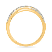 Intersecting Woven Diamond Ring