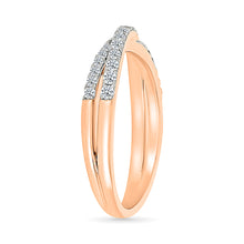 Intersecting Woven Diamond Ring
