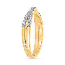 Intersecting Woven Diamond Ring