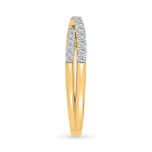 Intersecting Woven Diamond Ring