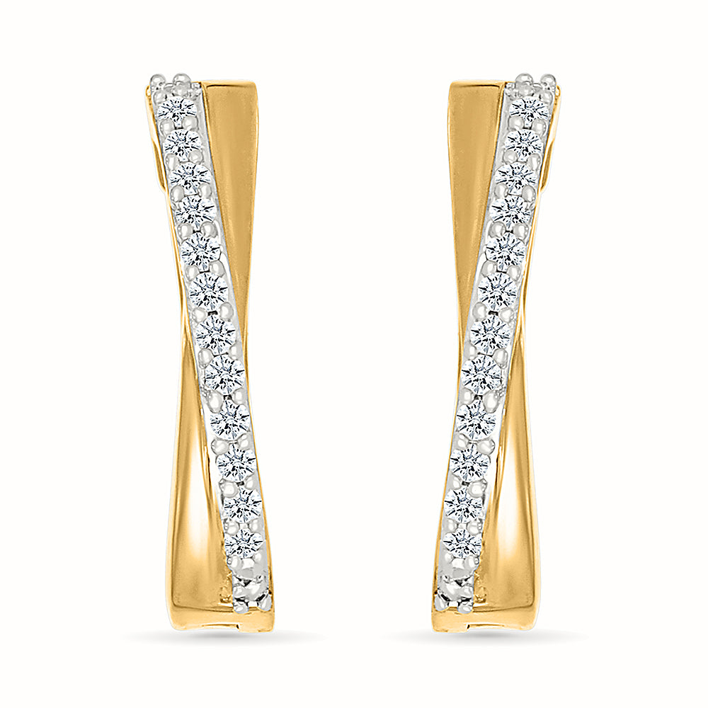 Florens Lab Grown Gold & Diamond Studs Earrings