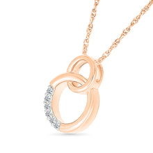 Diamond Interlocking Circle Pendant