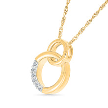 Diamond Interlocking Circle Pendant