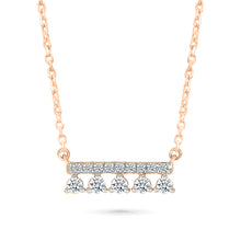 Dangle Diamond Bar Necklace