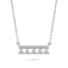 Dangle Diamond Bar Necklace