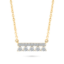 Dangle Diamond Bar Necklace