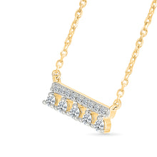 Dangle Diamond Bar Necklace