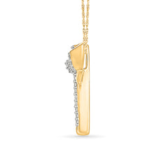 Gilded Dragonfly Diamond Pendant