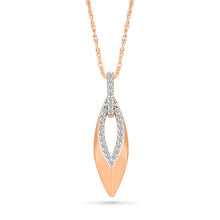 Interlocking Teardrop Diamond Pendant