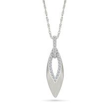 Interlocking Teardrop Diamond Pendant