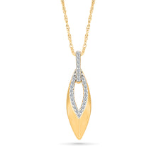 Interlocking Teardrop Diamond Pendant