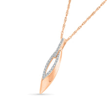 Interlocking Teardrop Diamond Pendant
