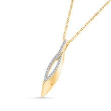 Interlocking Teardrop Diamond Pendant