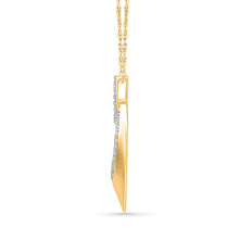 Interlocking Teardrop Diamond Pendant