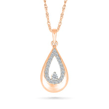 Dancing Teardrop Diamond Pendant
