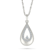 Dancing Teardrop Diamond Pendant