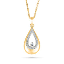 Dancing Teardrop Diamond Pendant