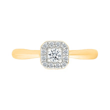 Octagonal Cluster Diamond Ring